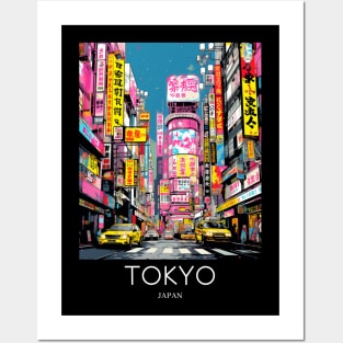 A Pop Art Travel Print of Tokyo Japan Posters and Art